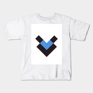 Aston Villa White, Black and Blue 1990 Away Sleeve Kids T-Shirt